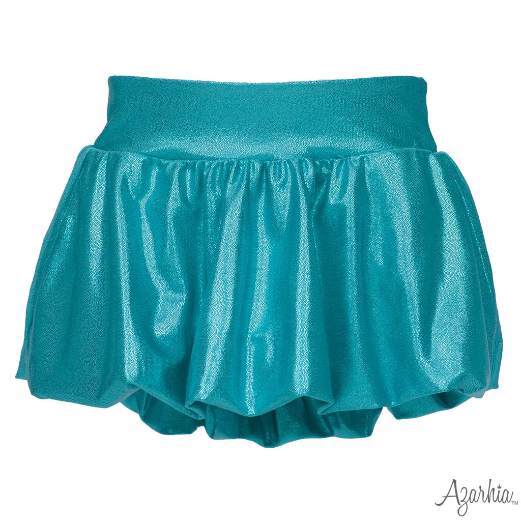 Turqupise Shimmer Bubble Skort
