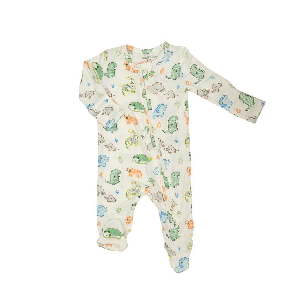 Sketchpad Dinos 2 Way Zipper Footie