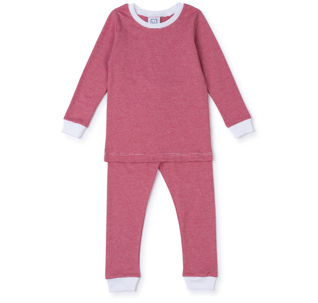 Grayson Pajama Set - Red/White Stripe