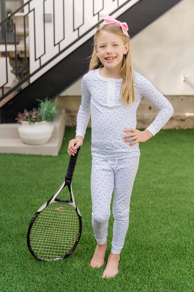 Alden Pajama Set - Tennis Match Pink