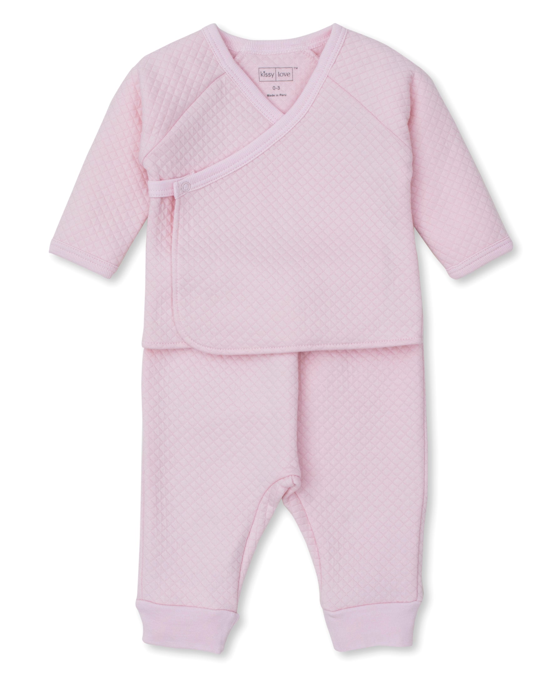 Starry Sky Jacquard Pant Set - Pink