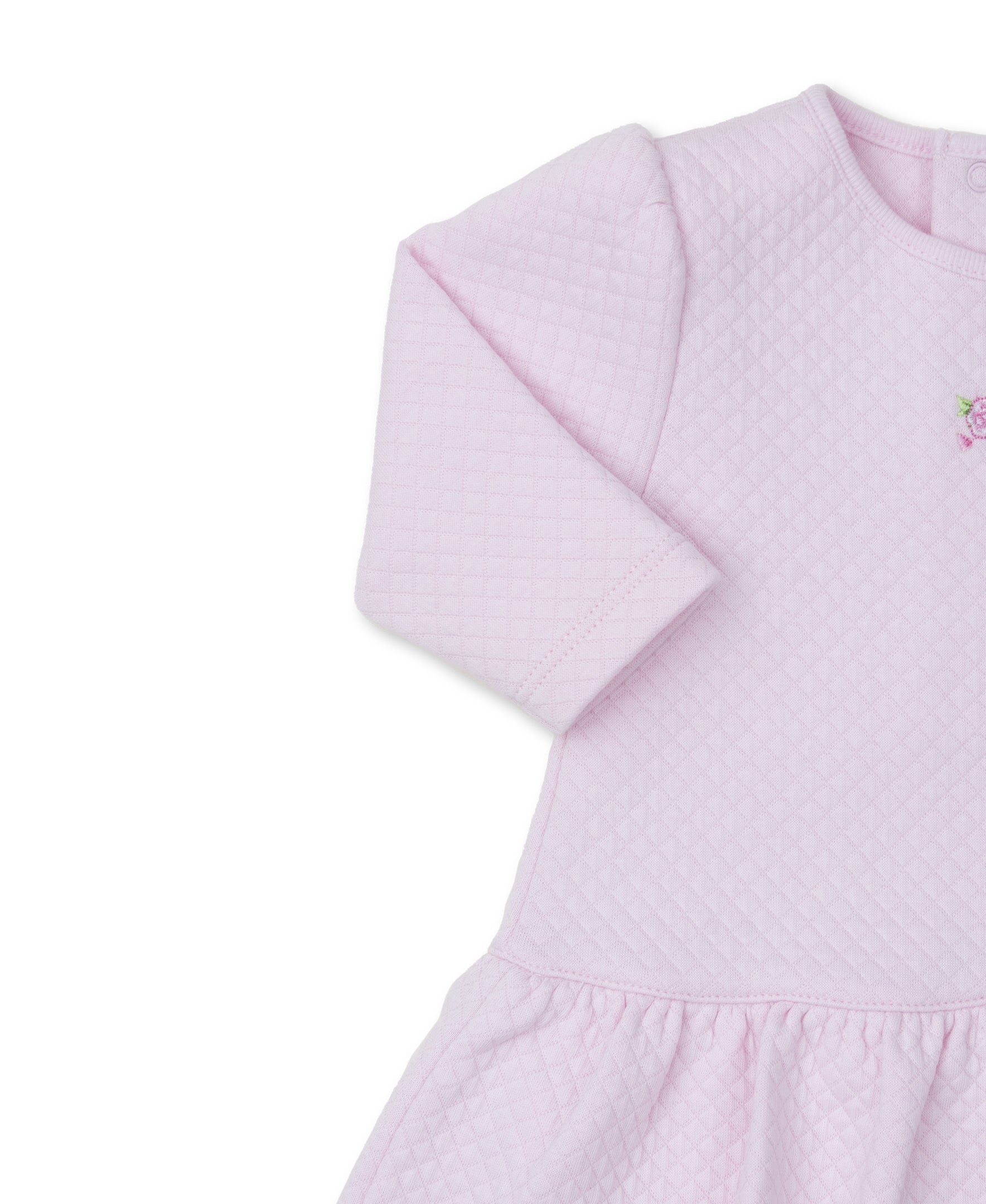 Pink Rose Scrolls Jacquard Playsuit