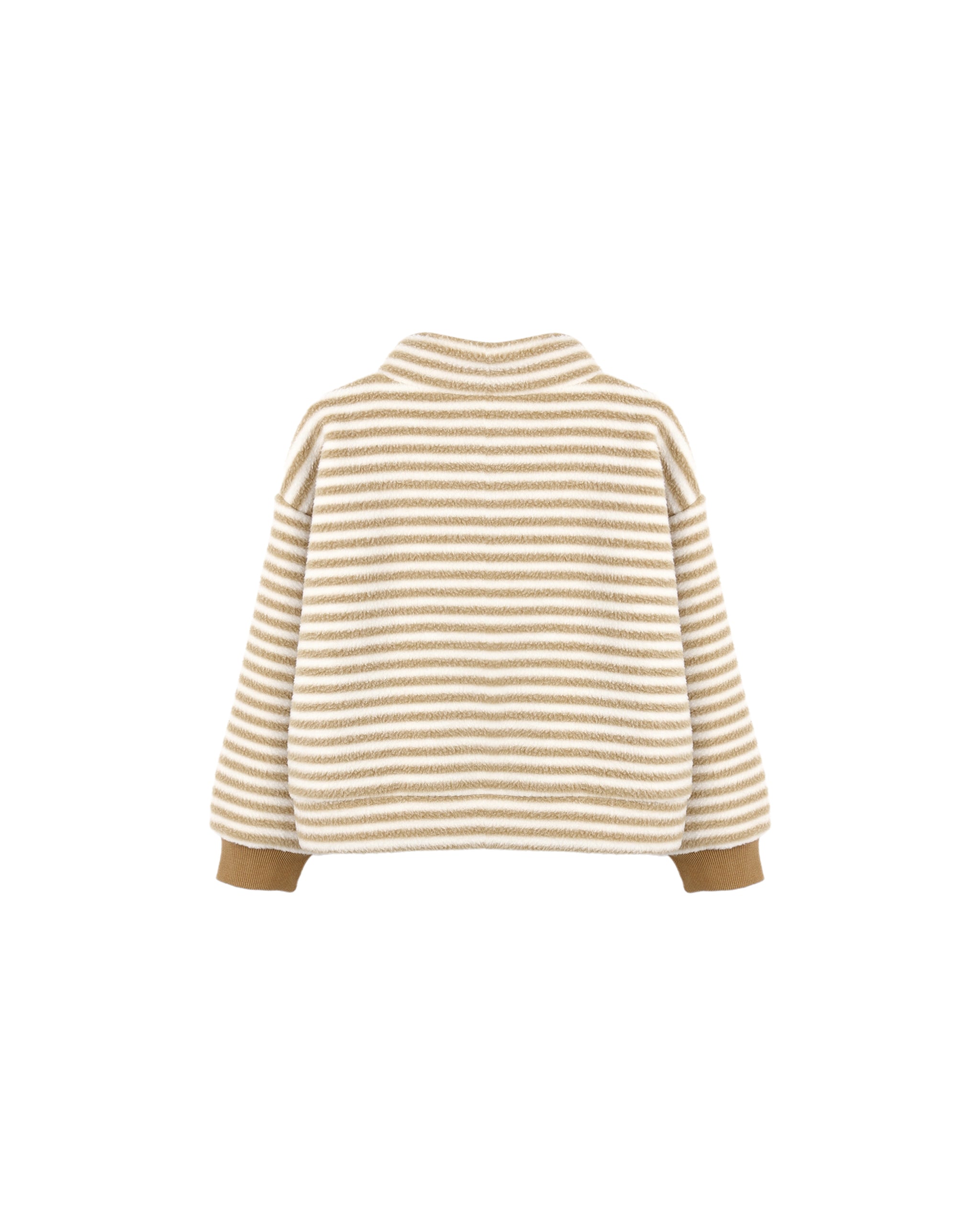 SNAP PULLOVER || TOFFEE STRIPE