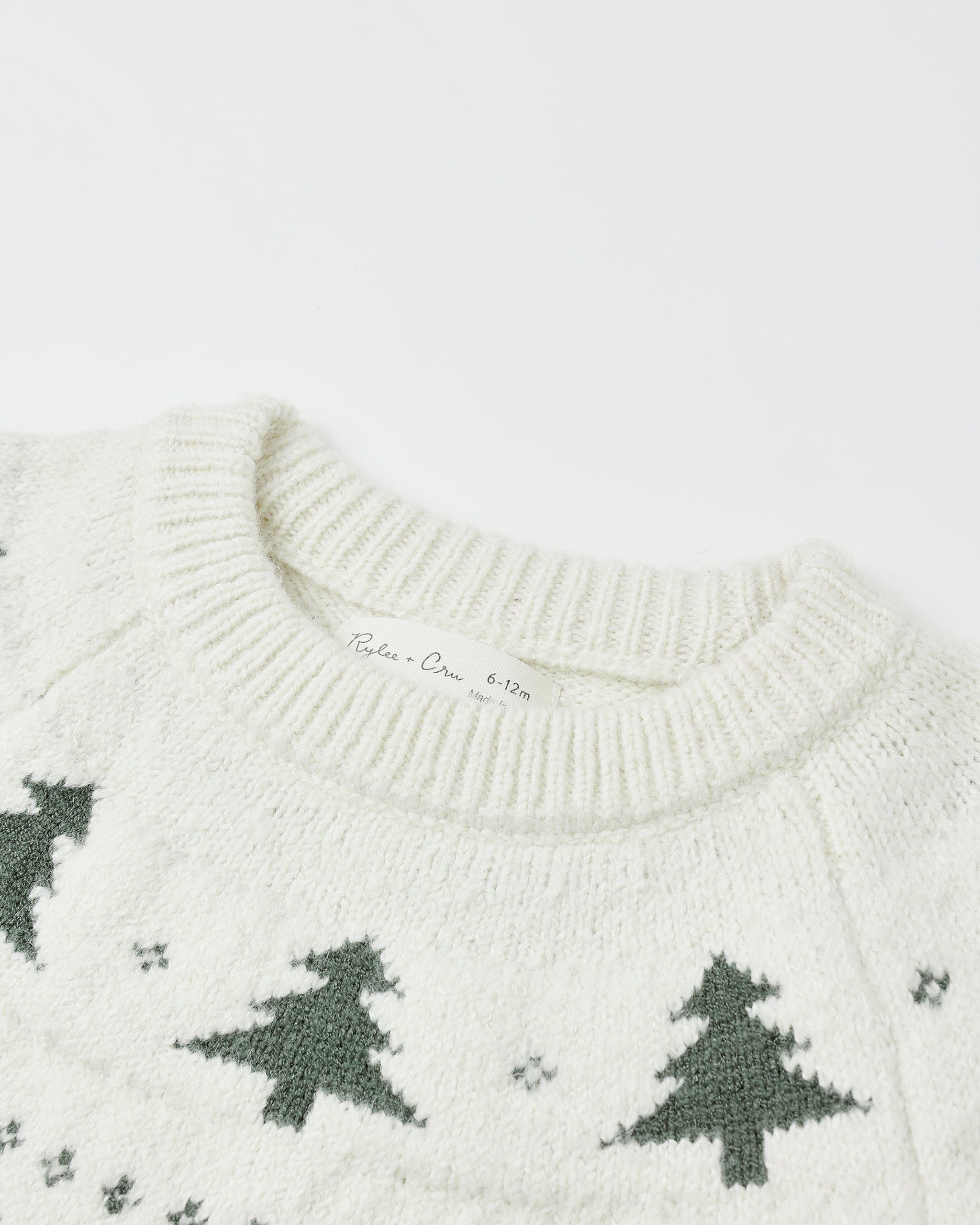 FAIR ISLE SWEATER || TREES + KNIT EVERGREEN SPECKLE BLOOMER