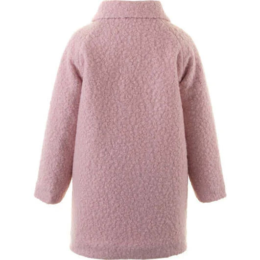 Pink Bow Boucle Coat