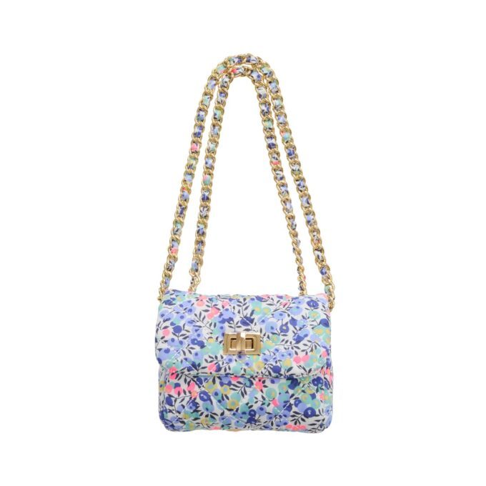 Milledeux® Small chain bag – Liberty fabric Wiltshire V / neon