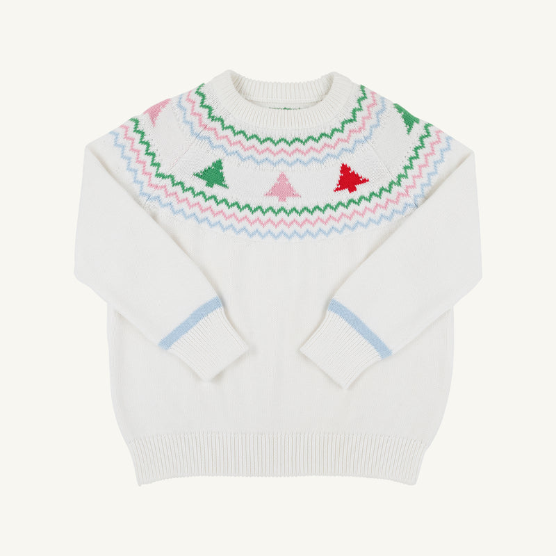 Isabelle's Fair Isle Sweater- Palmetto Pearl Trees