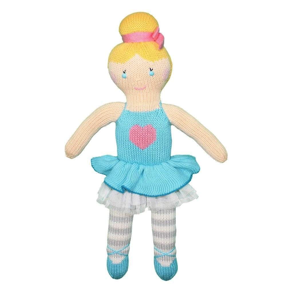 Zoe the Blue Ballerina Knit Doll
