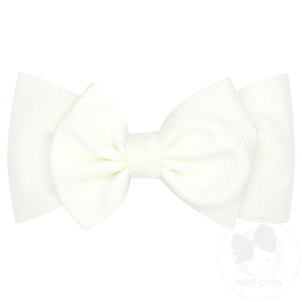 Soft Rippled-Textured Large Baby Bowtie
