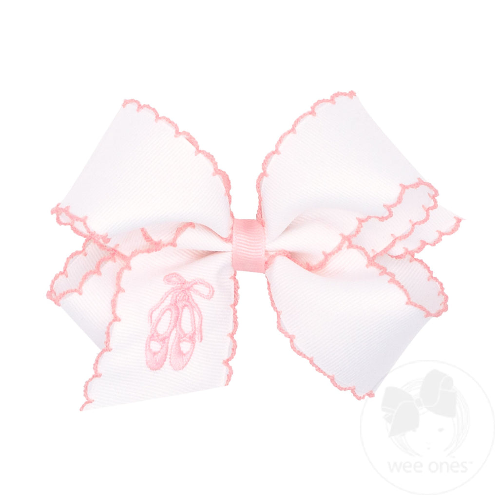 Moonstitch Embroidered Ballet Slippers Bow