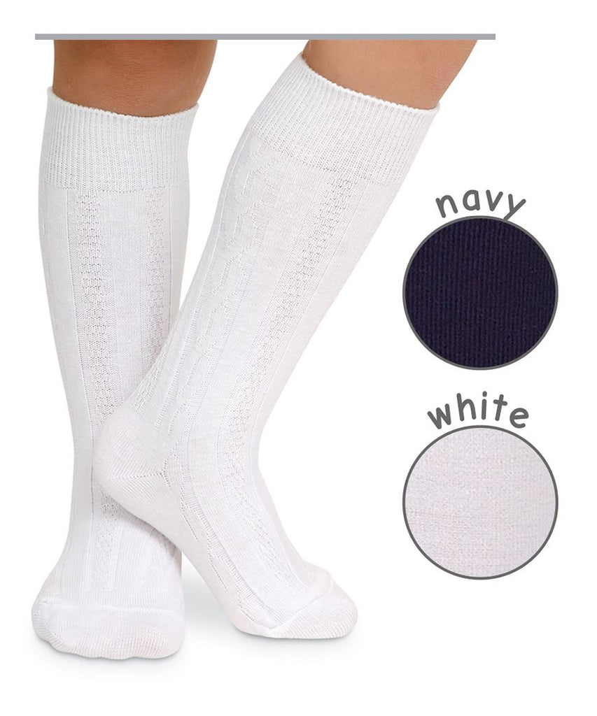Jefferies Classic Cable Knee High Socks