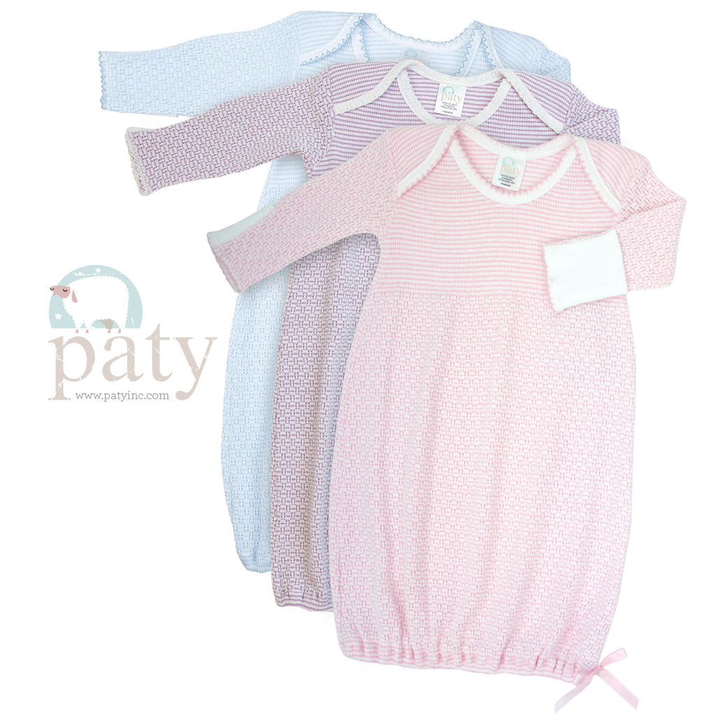 Long Sleeve Solid Lap Shoulder Day Gown