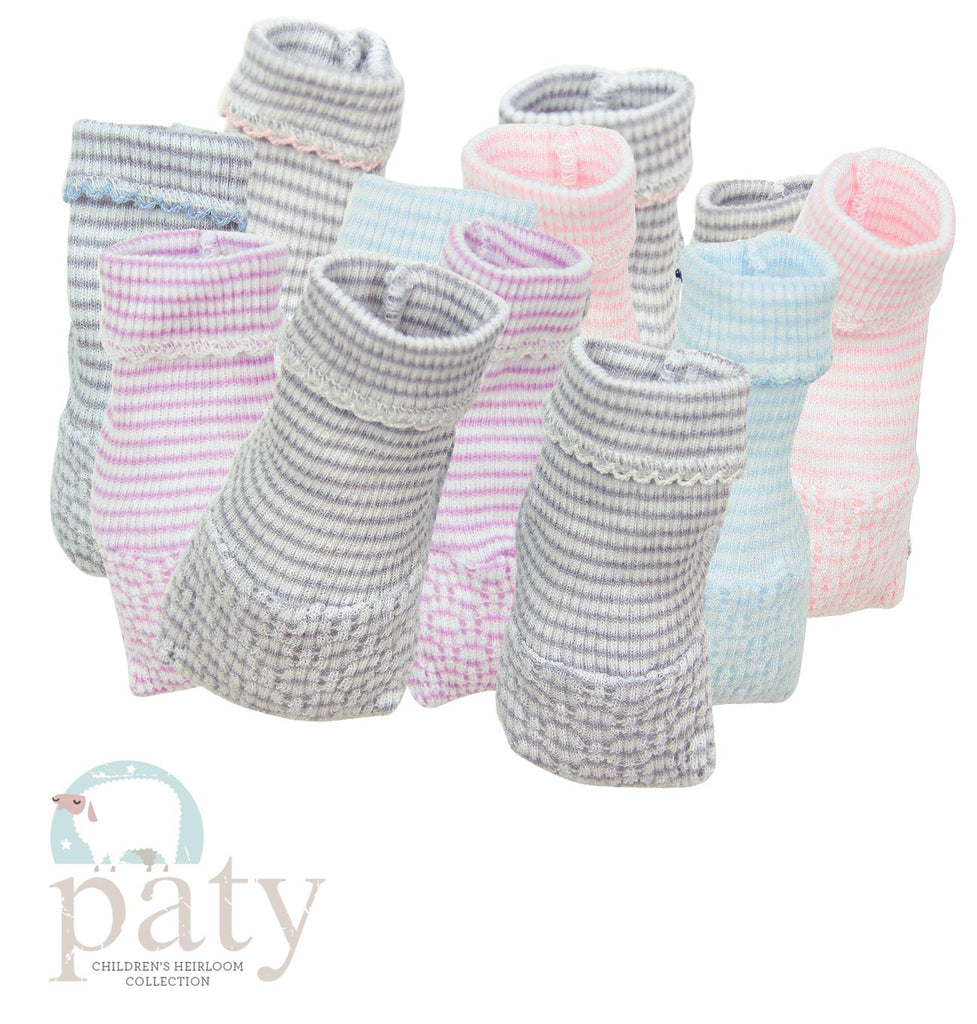 Solid Color Paty Knit Booties