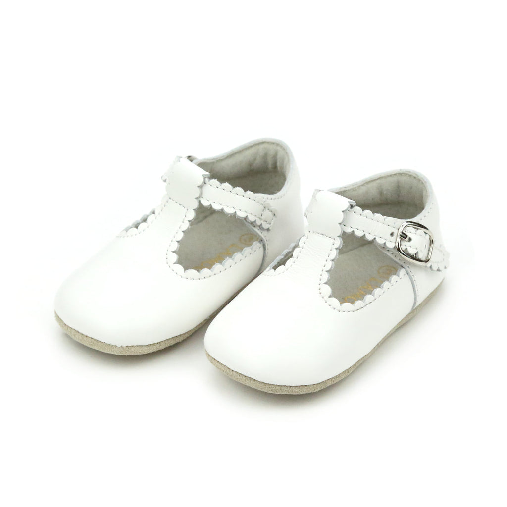 Elodie Scalloped T-Bar Crib Mary Jane