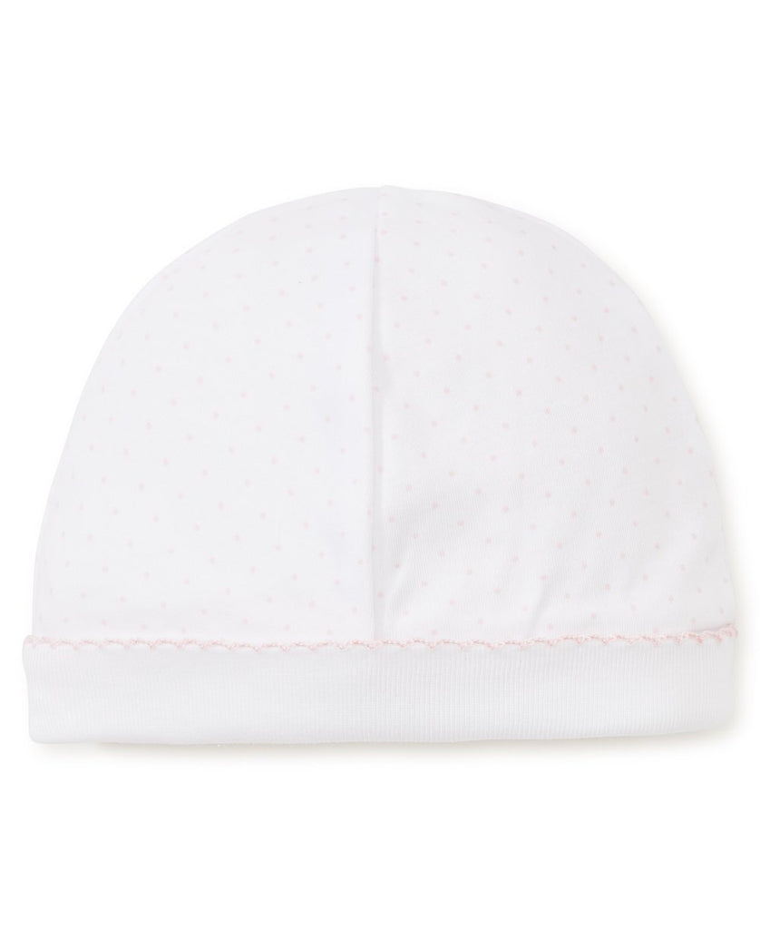 Kissy Dots Print Hat - White/Pink
