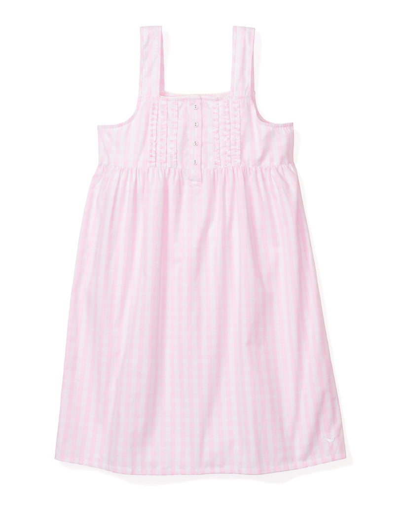 Women's Pink Gingham Charlotte Nightgown