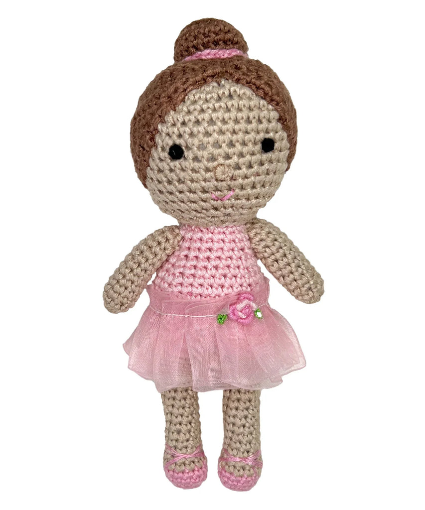 Ballerina Bamboo Crochet Rattle