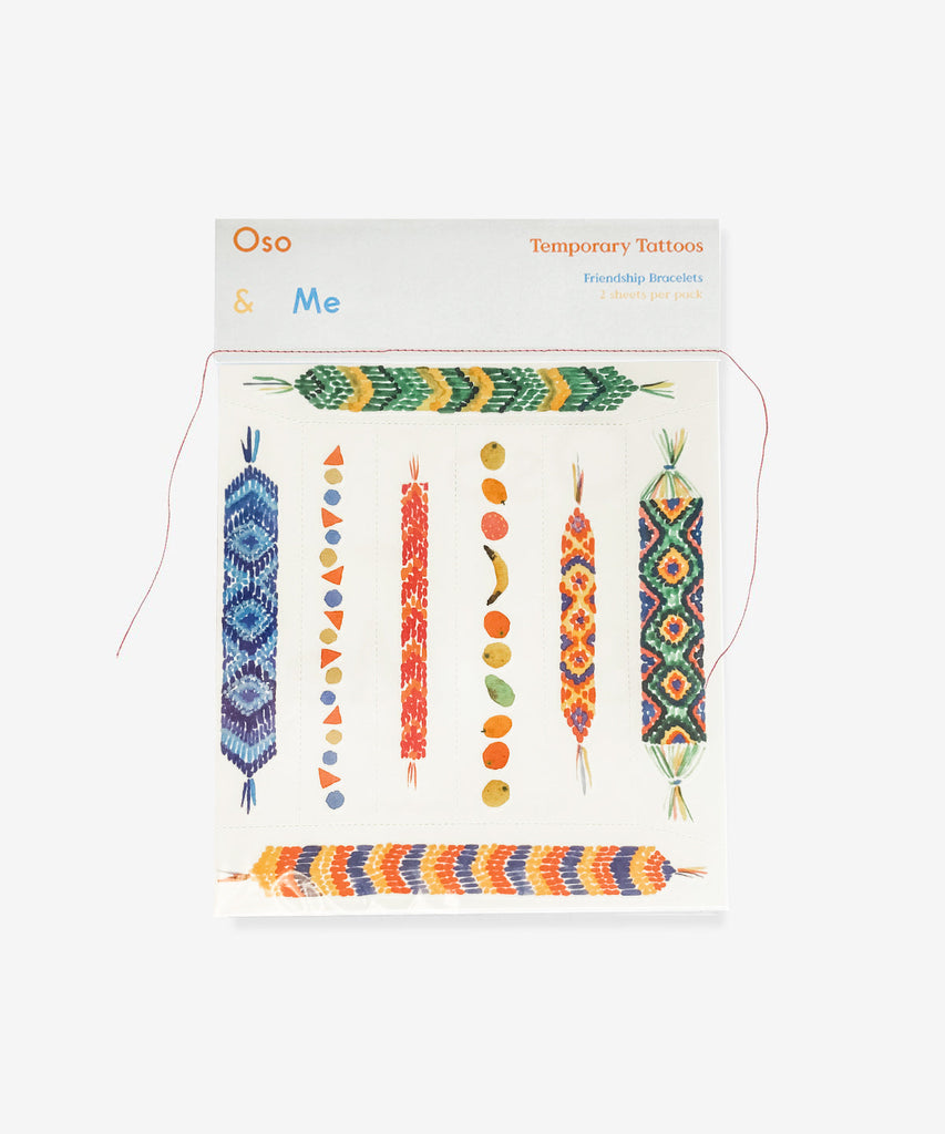 Oso & Me Friendship Bracelets Temporary Tattoo Set