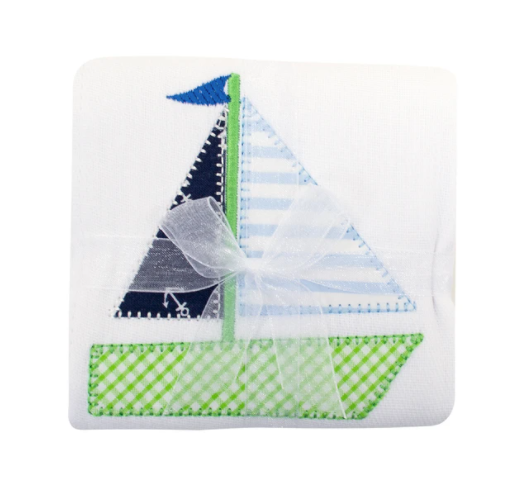 3 Marthas Applique Burp Cloth