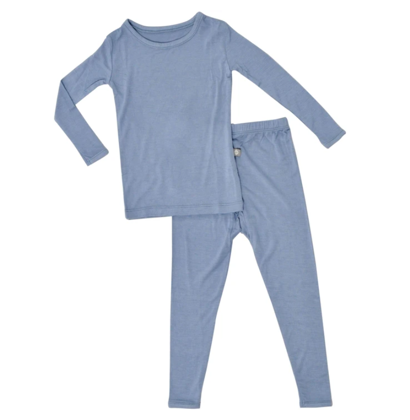 Toddler Long Sleeve Pajama Set in Slate