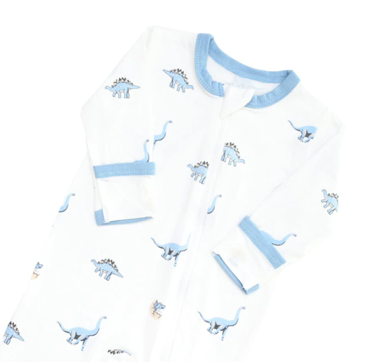 Printed Zippered Footie Jurassic