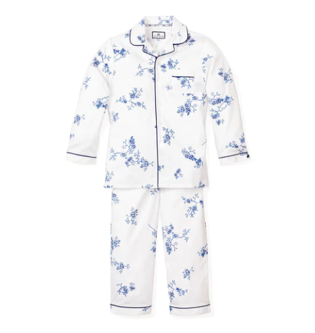 Indigo Floral Pajama Set