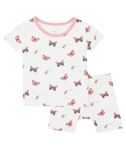 Short Sleeve Toddler Pj Set in Butterfly