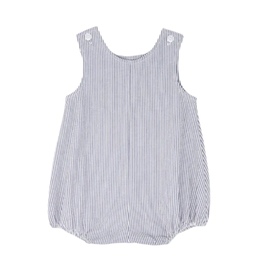 Bennet Bubble - Navy/White Seersucker