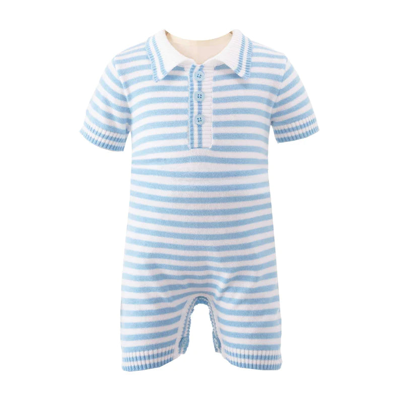 Striped Knitted Babysuit