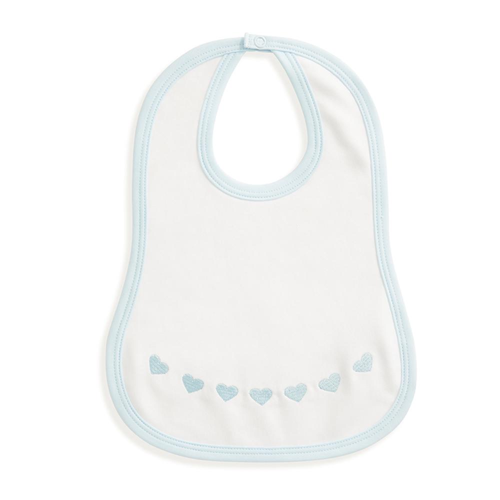 Pima & Terry Bib Heart Embroidery