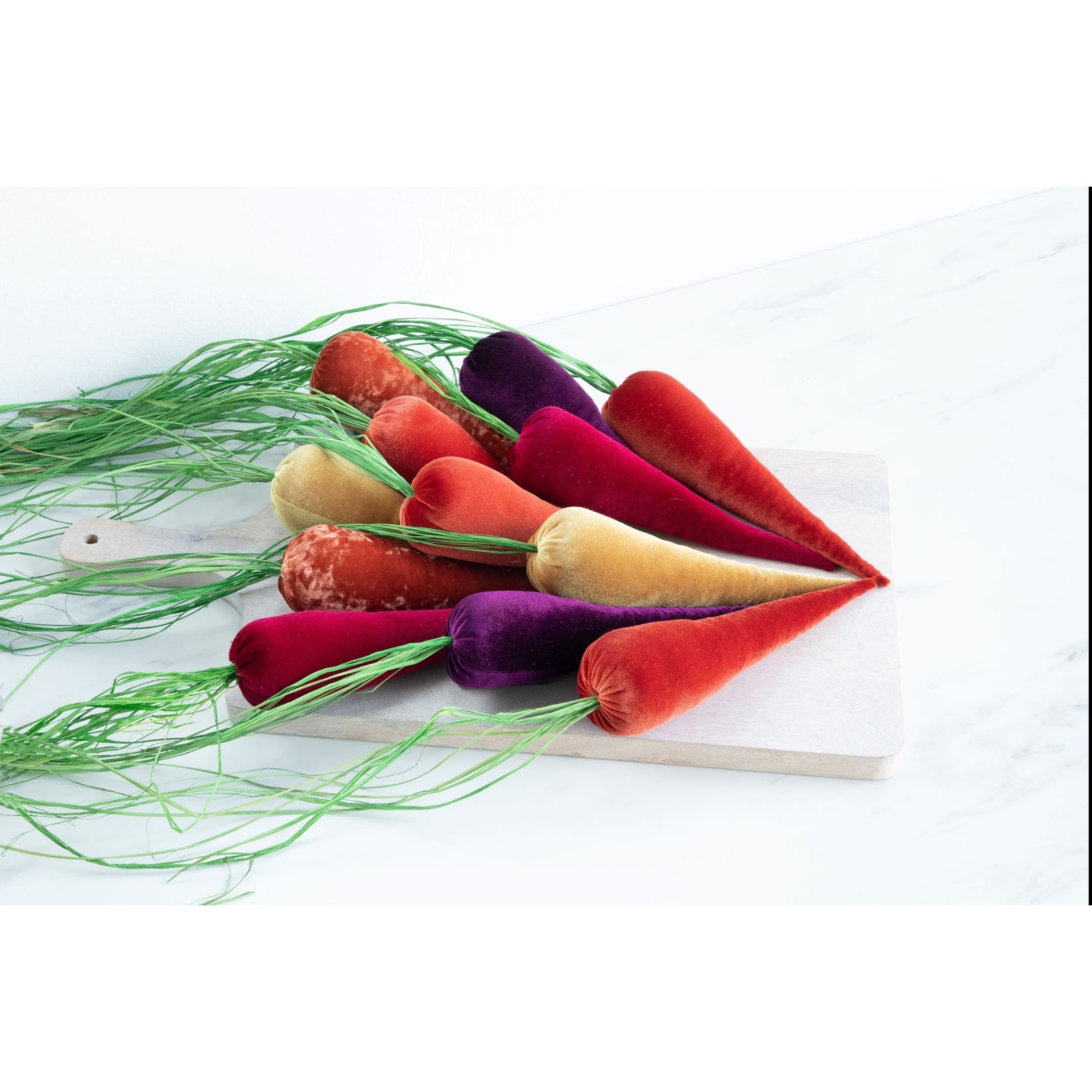 Handmade Velvet Carrots