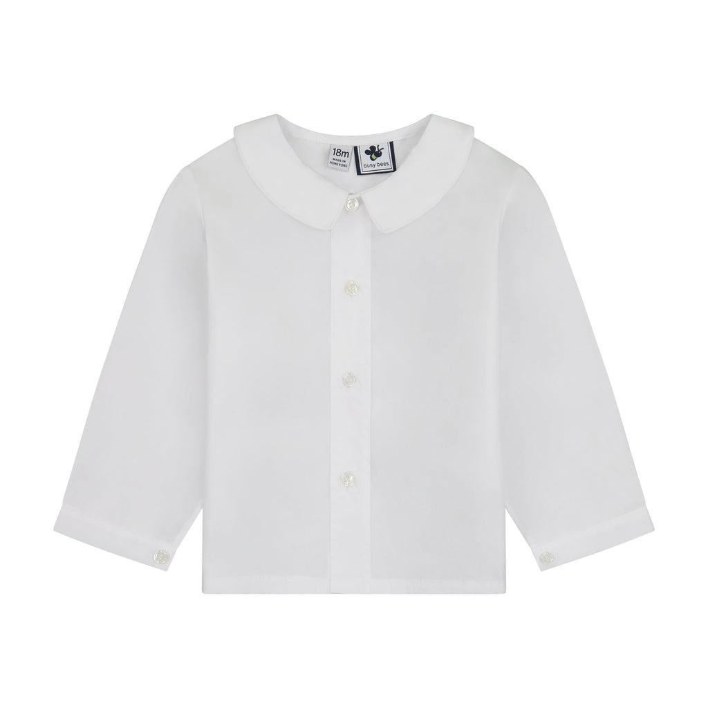 White Peter Pan Collar Shirt
