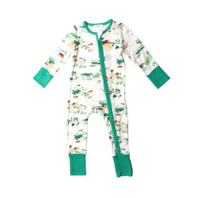 Farm 2-Way Zipper Romper