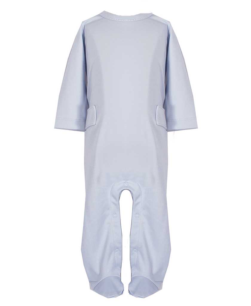 Preston Pima Romper - Light Blue